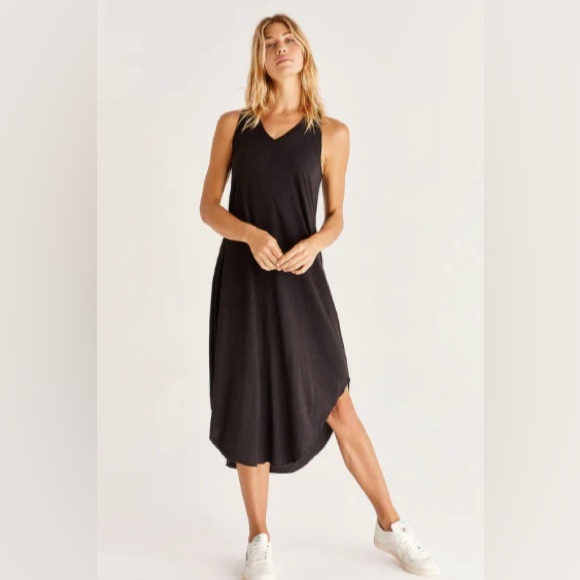 Z Supply Dresses & Skirts - Z Supply Reverie Black Cotton Slub Dress